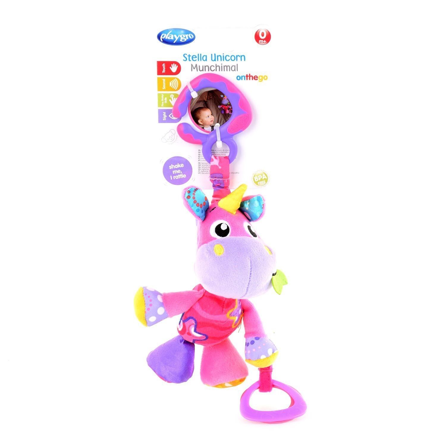 Playgro Munchimal Peluş Aktivite ve Puset Oyuncağı