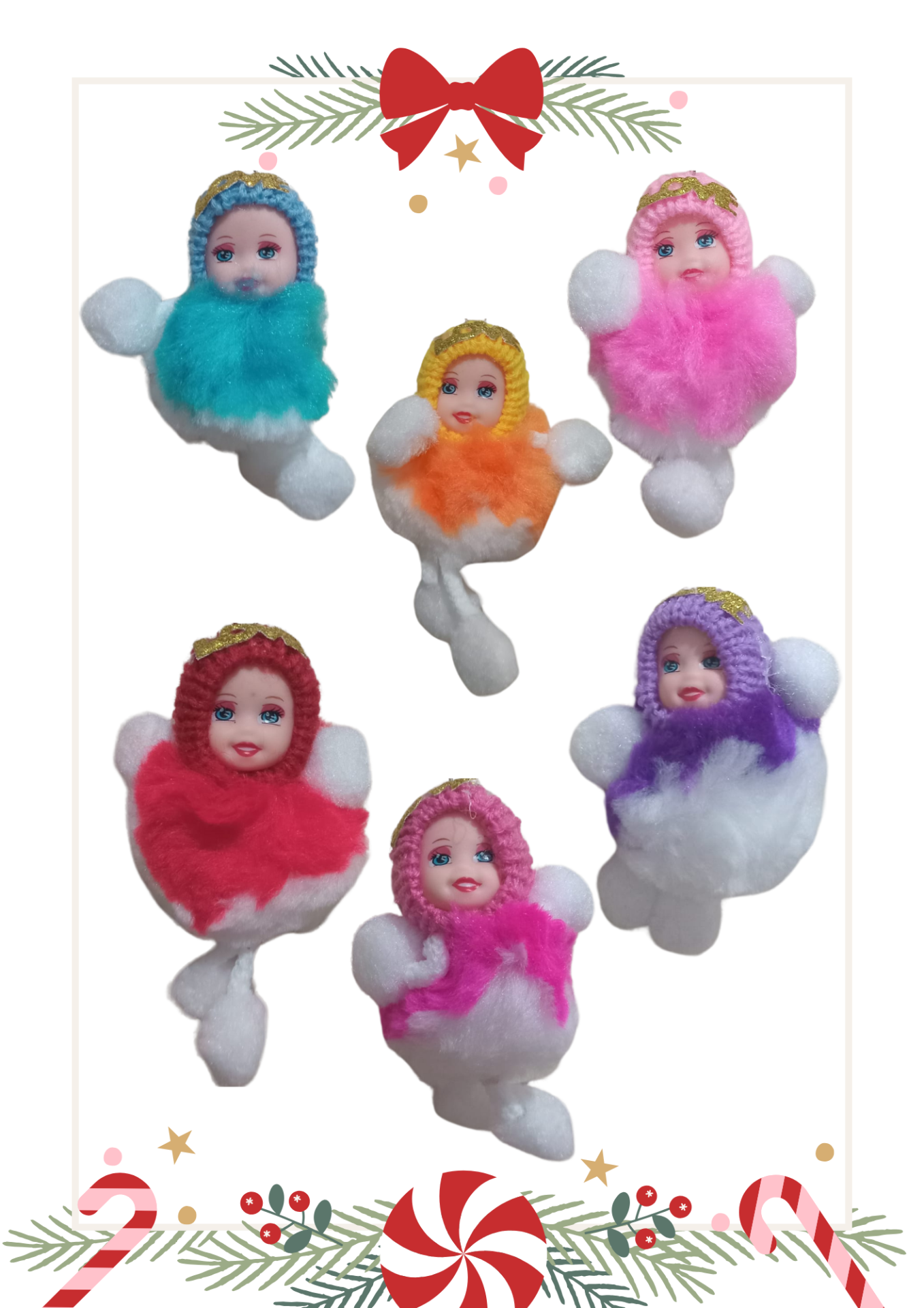 Yeni Yıl Geyik Kart Üzerinde Anahtarlık (Kişiye Özel Yazı Yazdırılabilir) Peluş Bebek