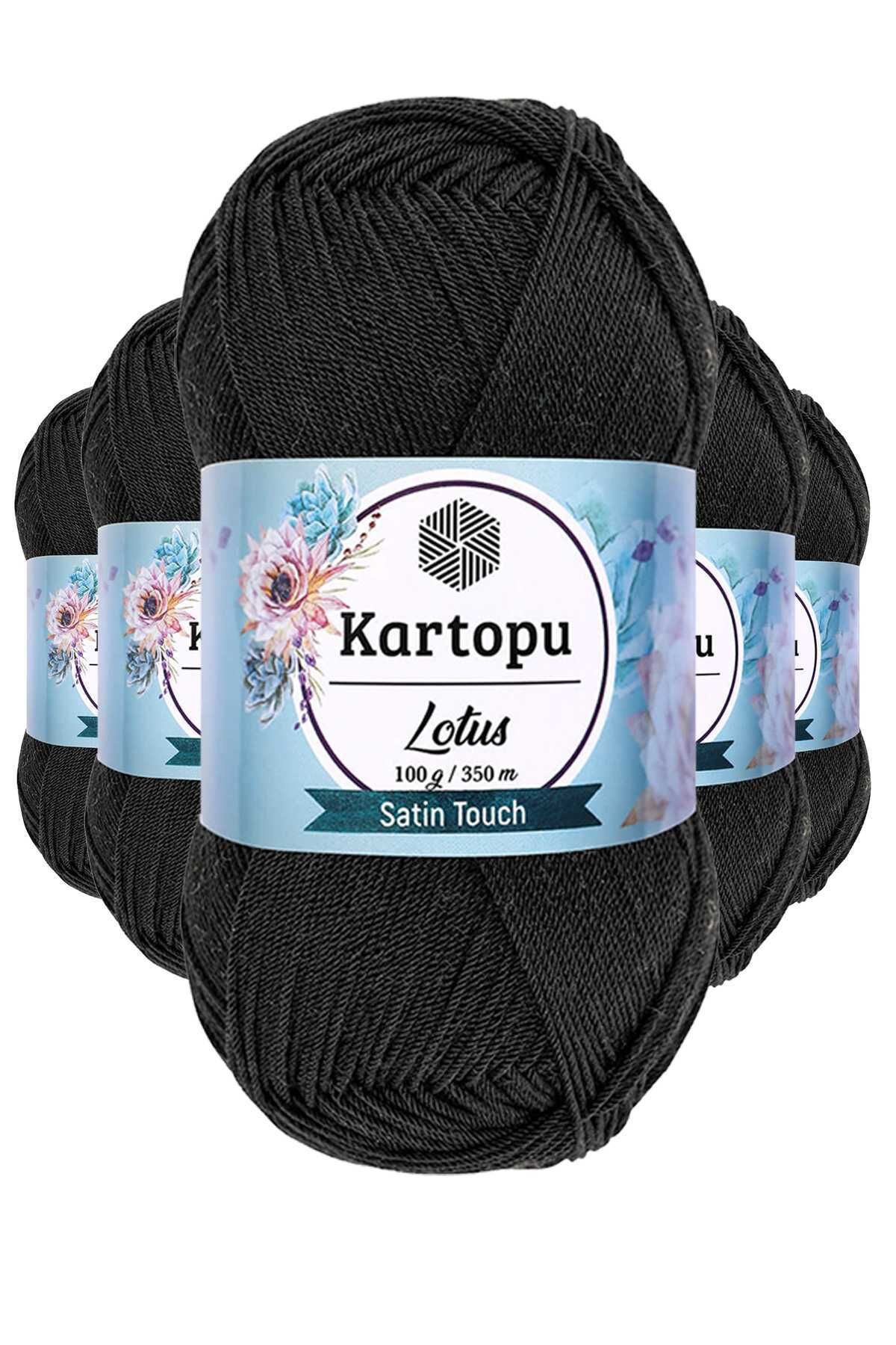 5 Adet Lotus Bikini Büstiyer Bluz Örgü İpi K940 Siyah