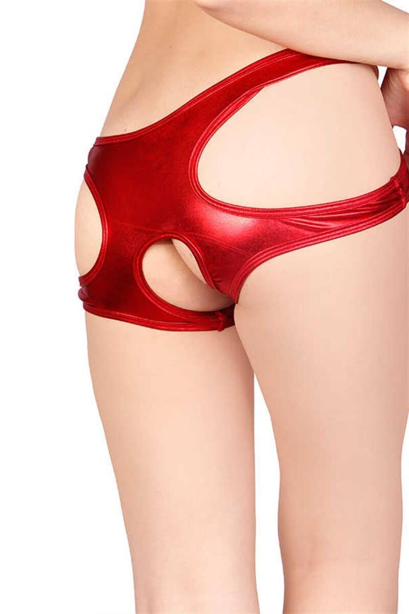 Parla Kırmızı Özel Bölgesi Açık Seksi Külot TM1171