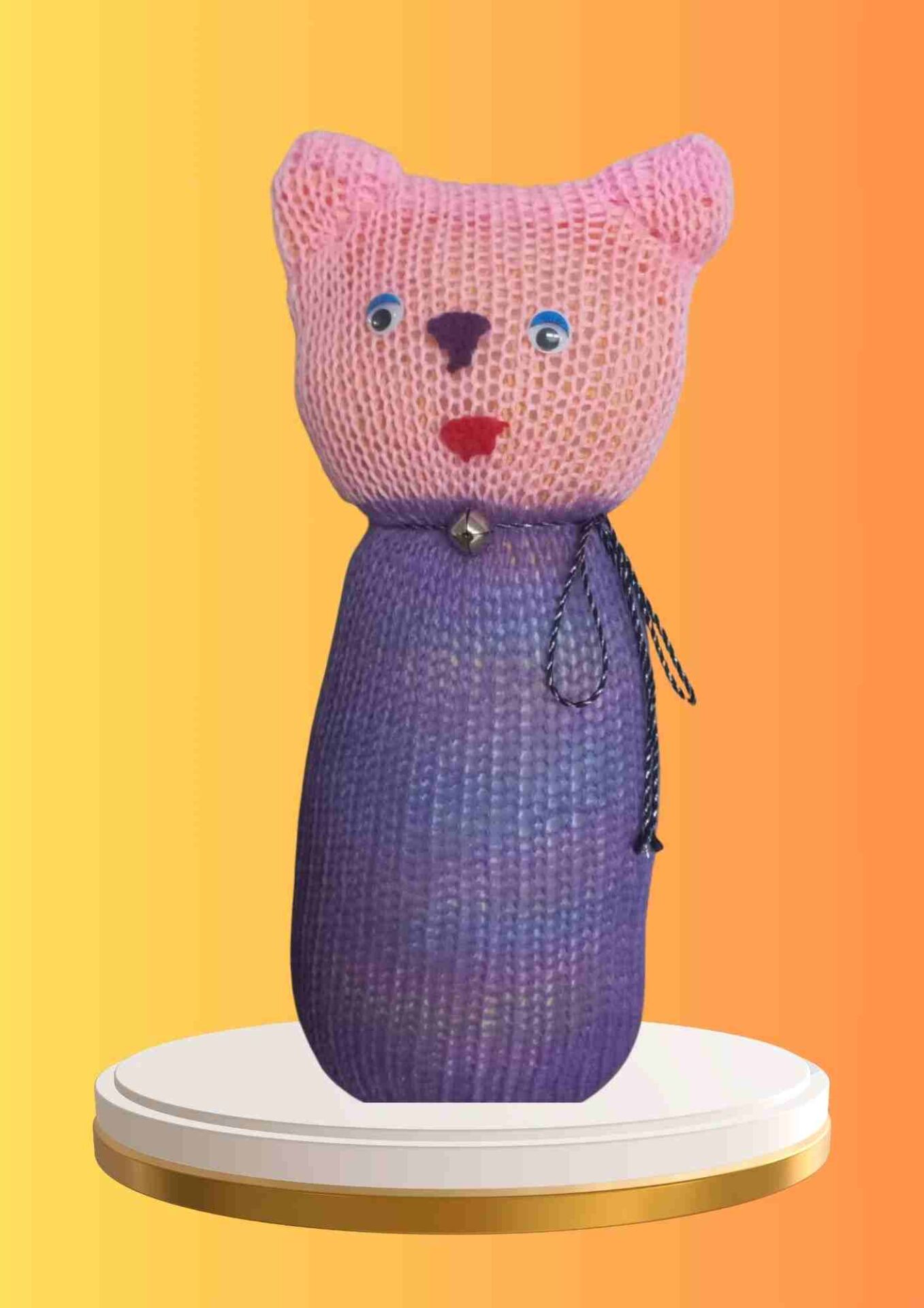 Tıkırık Örgü Yastık Uyku ve Oyun Arkadaşı ZıpZıp - 35 cm