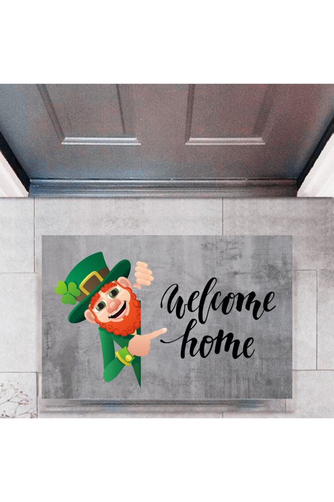 Kapı Önü Paspası Dekoratif Dijital Baskı Welcome Home P-2336