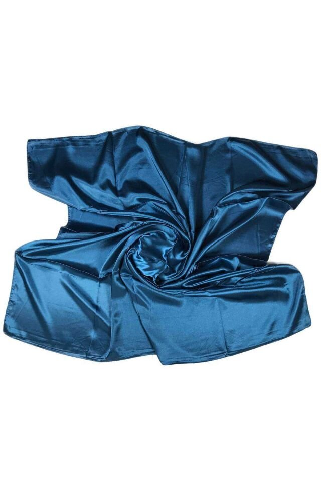 2 Adet Düz Parlak Tesettür Saten Eşarp 90x90 cm S14