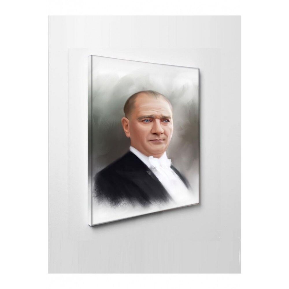 Kanvas Tablo Gazi Mustafa Kemal Atatürk Led Işıklı - 70 x 100 cm