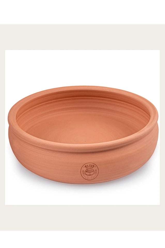 El Yapımı Toprak Tepsi Orta Boy 32x9 Cm Royaleks-EL-209