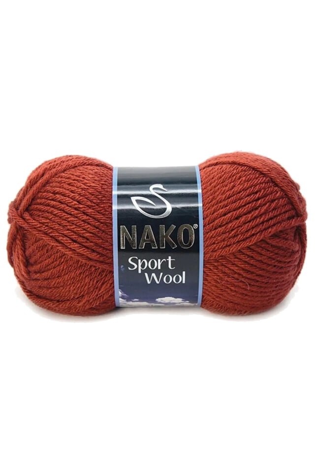 Sport Wool Atkı Bere Ceket Yelek Örgü İpi Yünü No: 4409 Kiremit