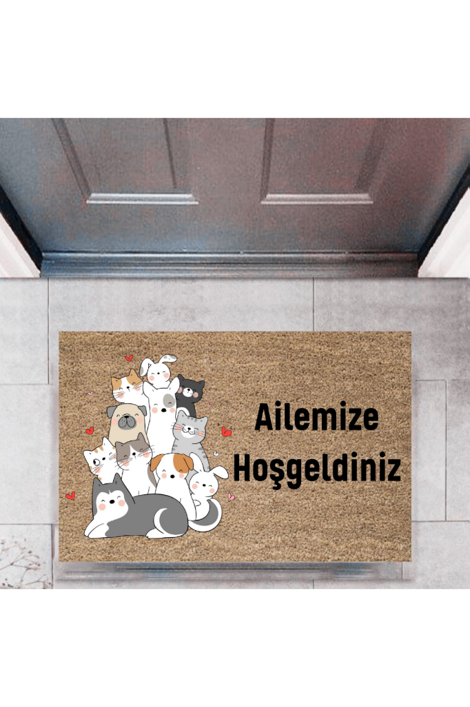 Kapı Önü Paspası Dekoratif Dijital Baskı Kişiye Özel P-2413
