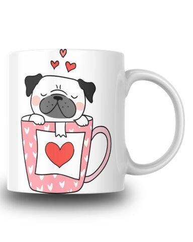 Fincanın İçinde Yavru Köpek Tasarım Seramik 350 Ml Kupa Bardak