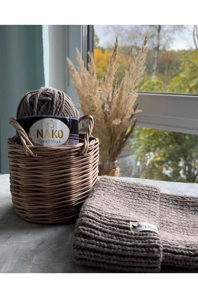 3 Adet Sport Wool Atkı Bere Ceket Yelek Örgü İpi Yünü No: 2276 Gül