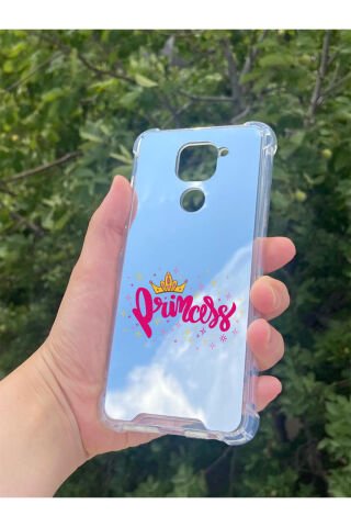 Xiaomi Redmi Note 9 Uyumlu Aynalı Desenli Darbe Kamera Korumalı Silikon Telefon Kılıfı