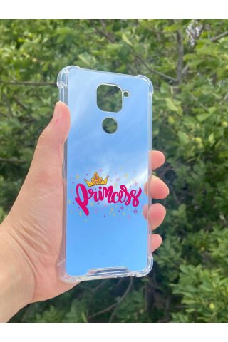 Xiaomi Redmi Note 9 Uyumlu Aynalı Desenli Darbe Kamera Korumalı Silikon Telefon Kılıfı