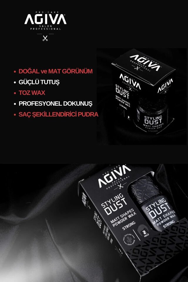 Agiva Saç Şekillendirici Pudra Wax 20 GR /02 Sert Tutuş