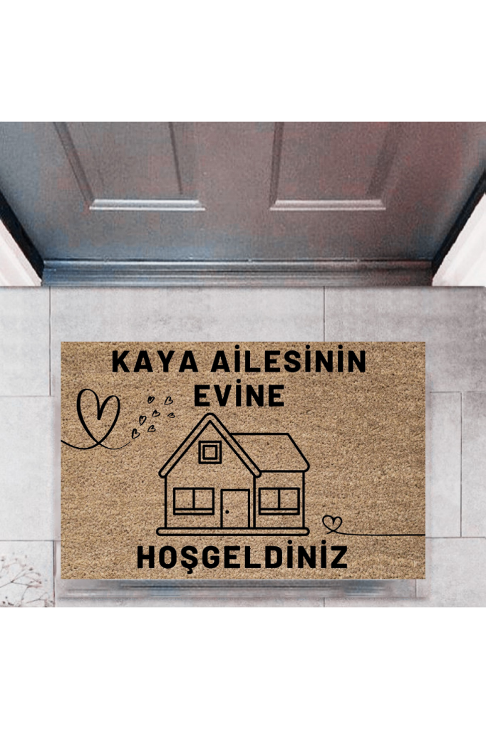 Kapı Önü Paspası Dekoratif Dijital Baskı Kişiye Özel P-2443