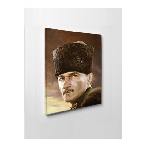 Kanvas Tablo Mustafa Kemal Atatürk Led Işıklı - 70 x 100 cm