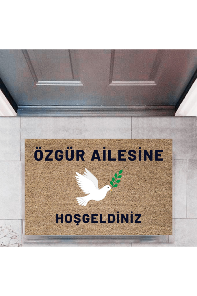 Kapı Önü Paspası Dekoratif Dijital Baskı Kişiye Özel P-2448