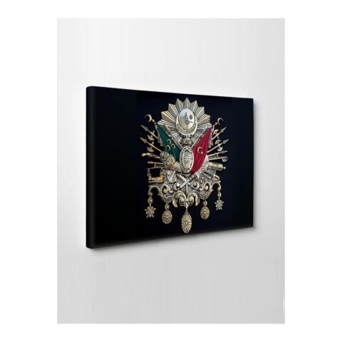 Kanvas Tablo Osmanlı Ablemi (Tuğra) Led Işıklı - 70 x 100 cm