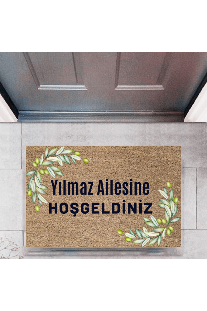 Kapı Önü Paspası Dekoratif Dijital Baskı Kişiye Özel P-2451