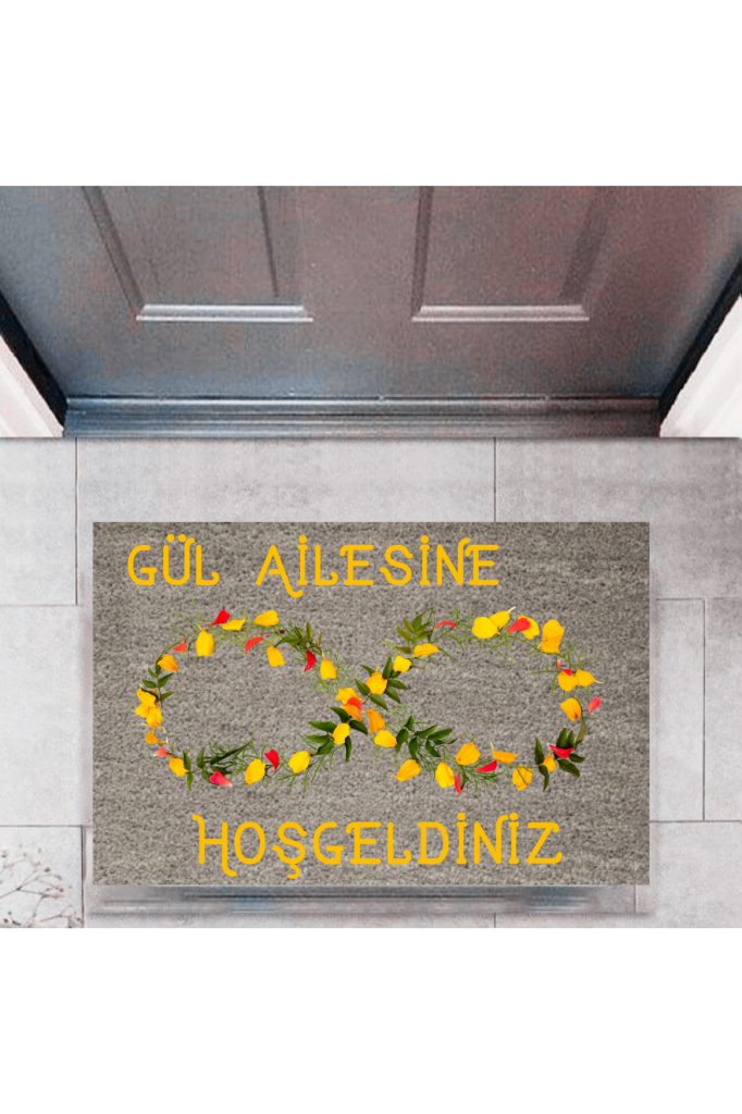Kapı Önü Paspası Dekoratif Dijital Baskı Kişiye Özel P-2452