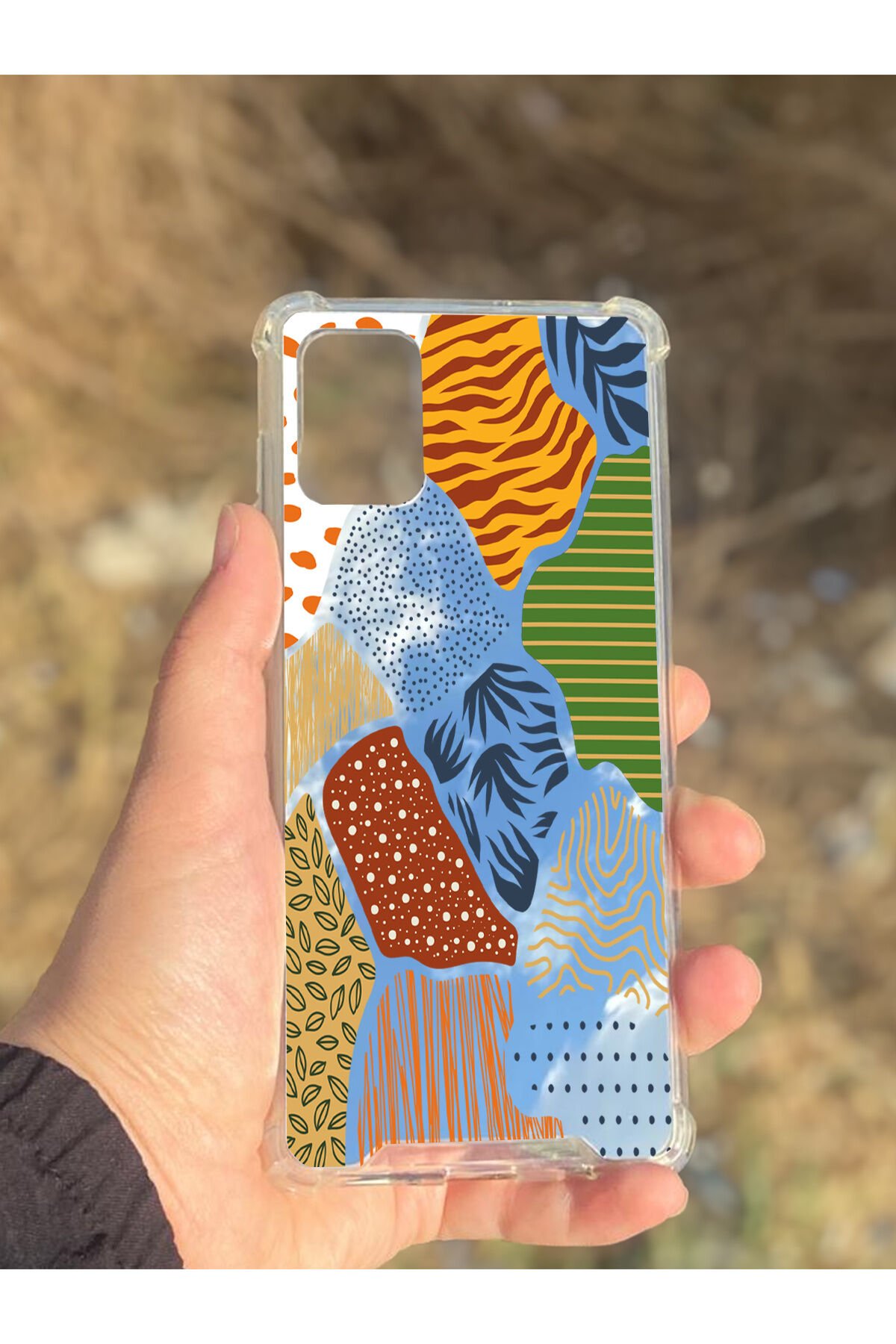 Samsung Galaxy A71 Uyumlu Aynalı Renkli Leopar Desenli Darbe Kamera Korumalı Silikon Telefon Kılıfı