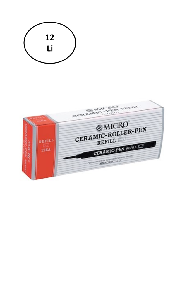 Mikro Micro Ceramic Refil Kırmızı 0,7 12'li