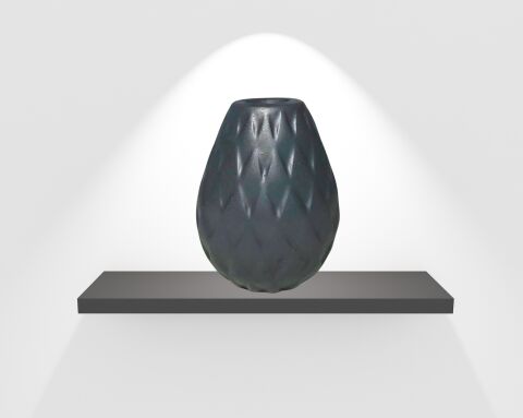 Palitra Serisi Dekoratif Vazo Antrasit 11 cm x 8 cm
