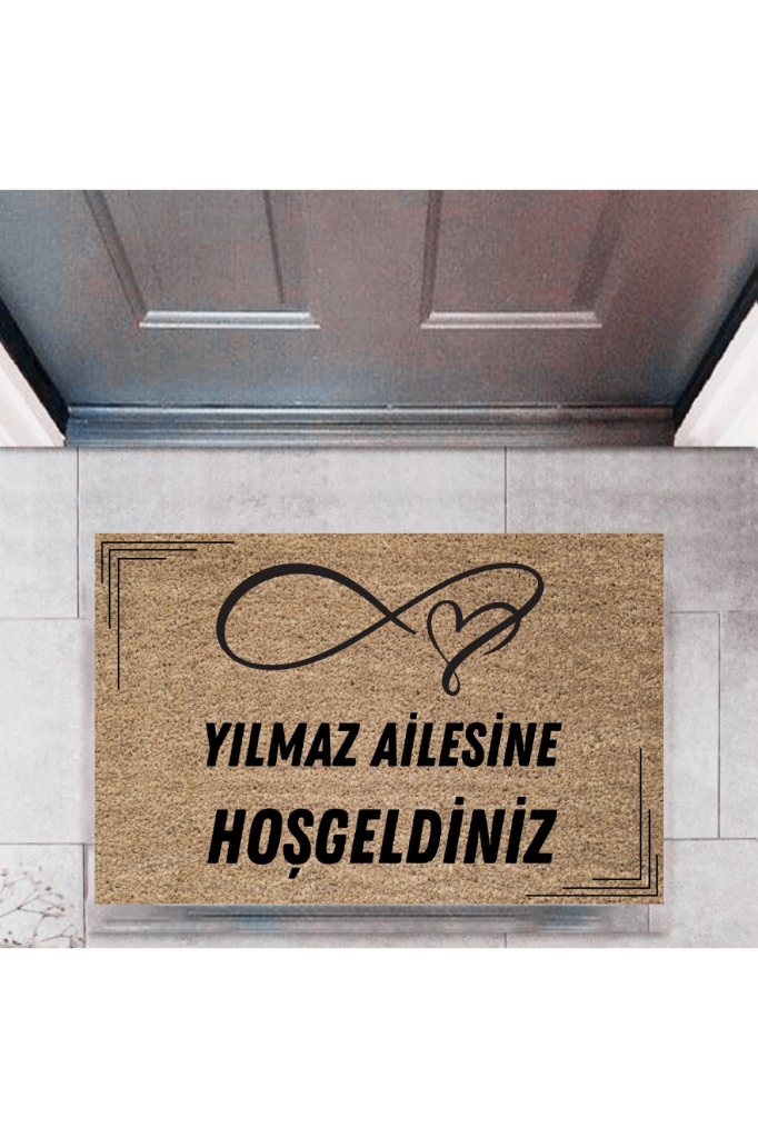 Kapı Önü Paspası Dekoratif Dijital Baskı Kişiye Özel P-2503