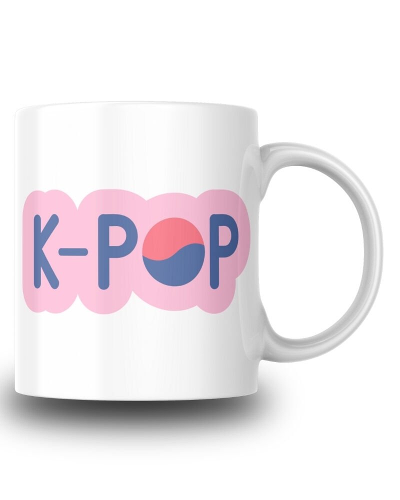 K-pop Tasarım Seramik 350 Ml Kupa Bardak