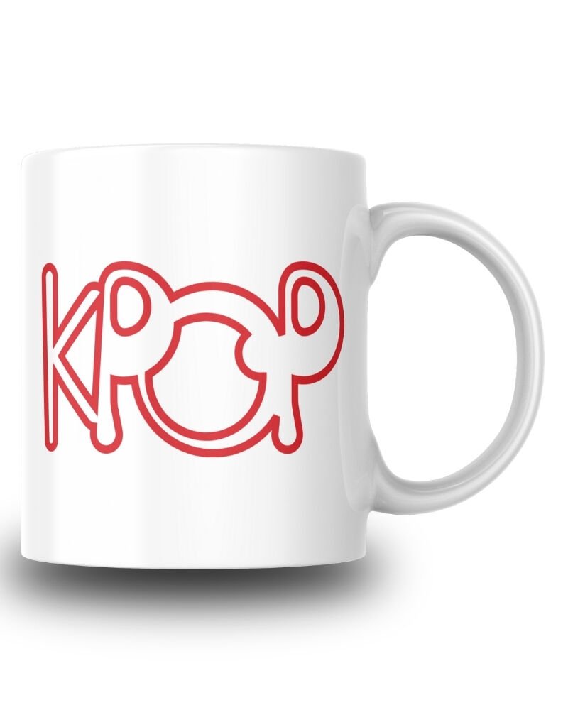 K-pop Tasarım Seramik 350 Ml Kupa Bardak