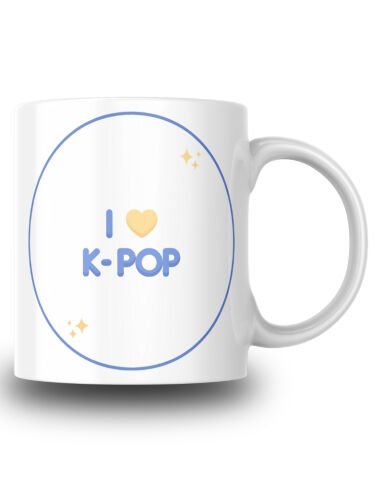 I Love K-pop Tasarım Seramik 350 Ml Kupa Bardak