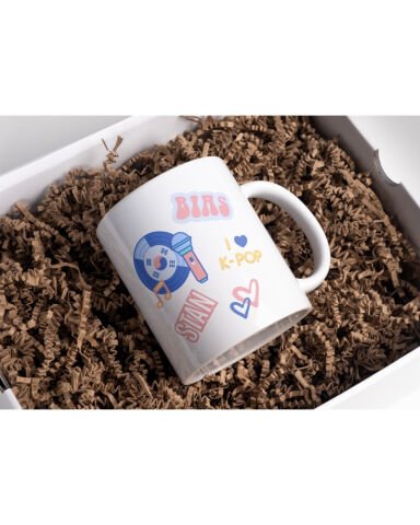 I Love K-pop Tasarım Seramik 350 Ml Kupa Bardak