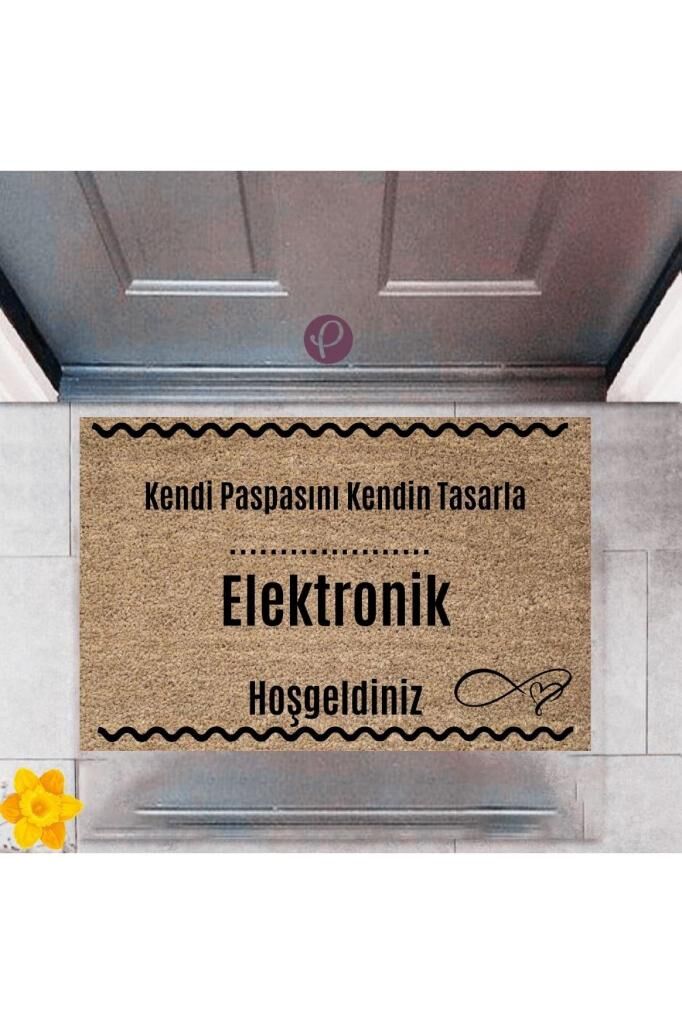 Kapı Önü Paspası Dekoratif Dijital Baskı Elektronik P-2530