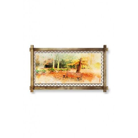 Kanvas Bank Led Işıklı Rustik Tablo - 96 x 66 cm