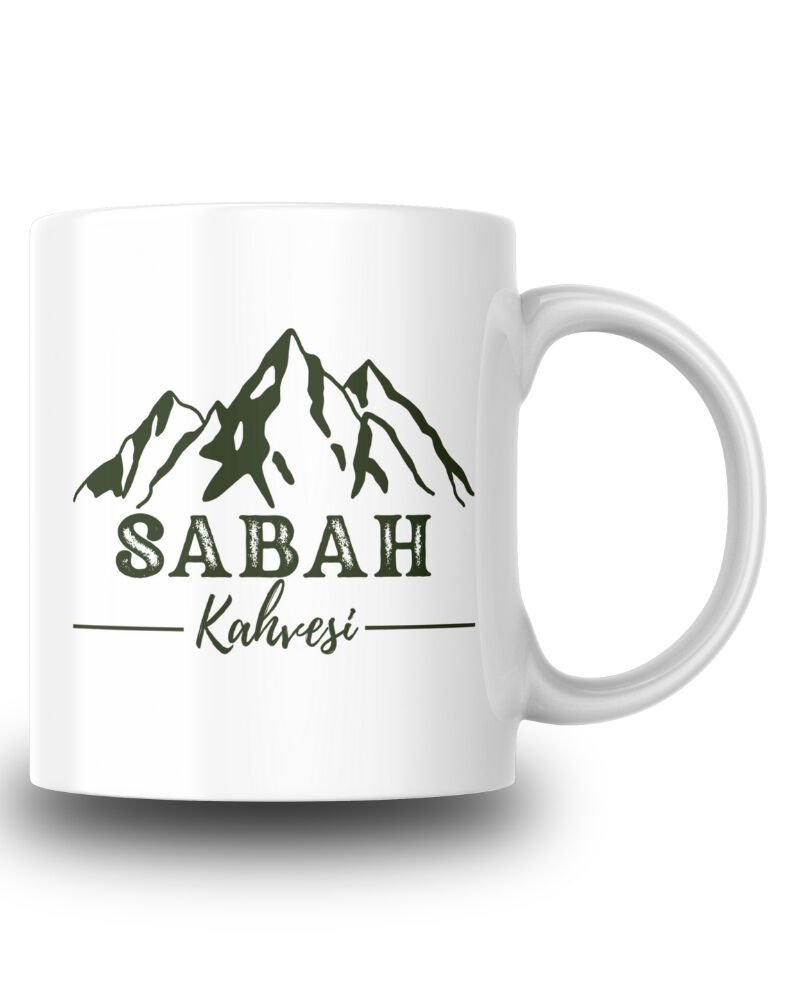 Sabah Kahvesi Tasarım Seramik 350 Ml Kupa Bardak