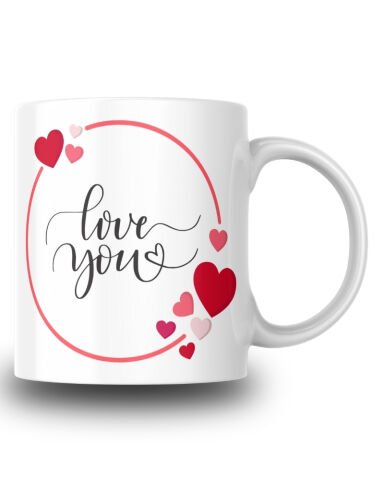 Love You Tasarım Seramik 350 Ml Kupa Bardak