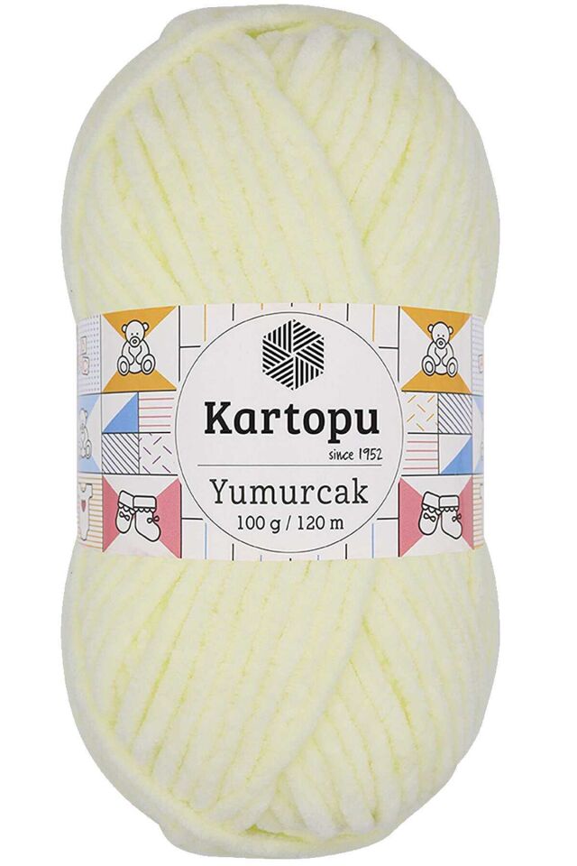 Yumurcak Kadife El Örgü İpi Krem K335