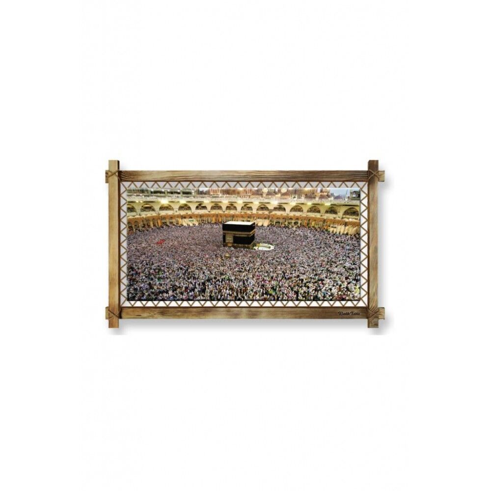 Kanvas Kabe Led Işıklı Rustik Tablo - 96 x 66 cm