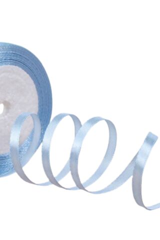 Saten Kurdele 2 cm 10 Metre Bebe Mavisi