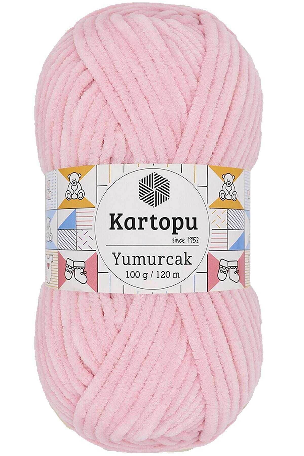 Yumurcak Kadife El Örgü İpi Bebe Pembe K768