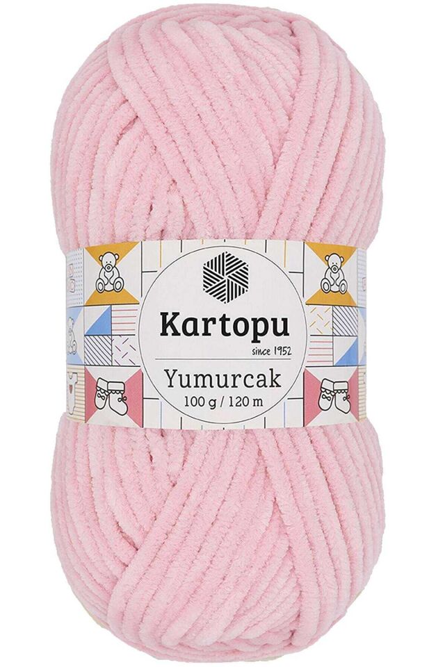 Yumurcak Kadife El Örgü İpi Bebe Pembe K768