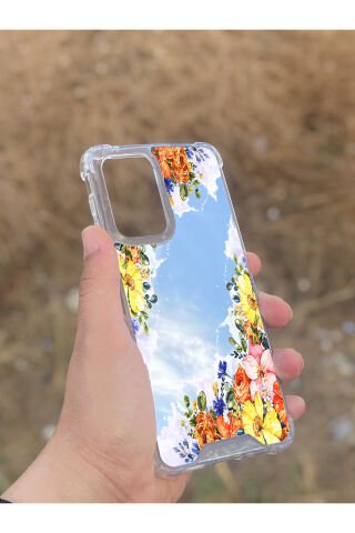 Samsung Galaxy A33 Uyumlu Aynalı Rengarenk Desenli Darbe Kamera Korumalı Silikon Telefon Kılıfı