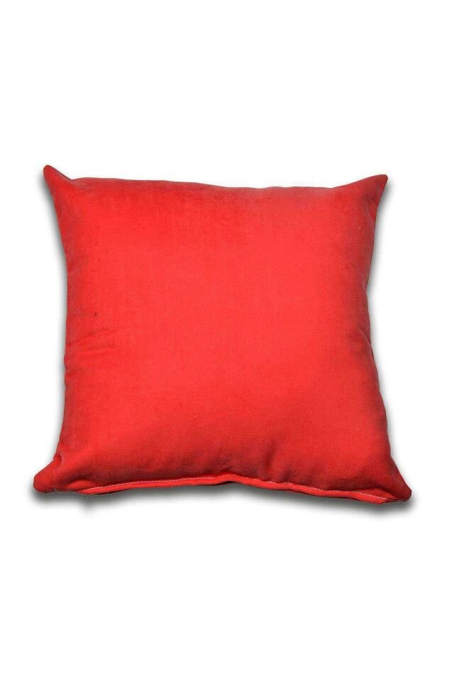 Kırlent Yastık Minder Kılıfı 1 adet 40X40 cm Kırmızı