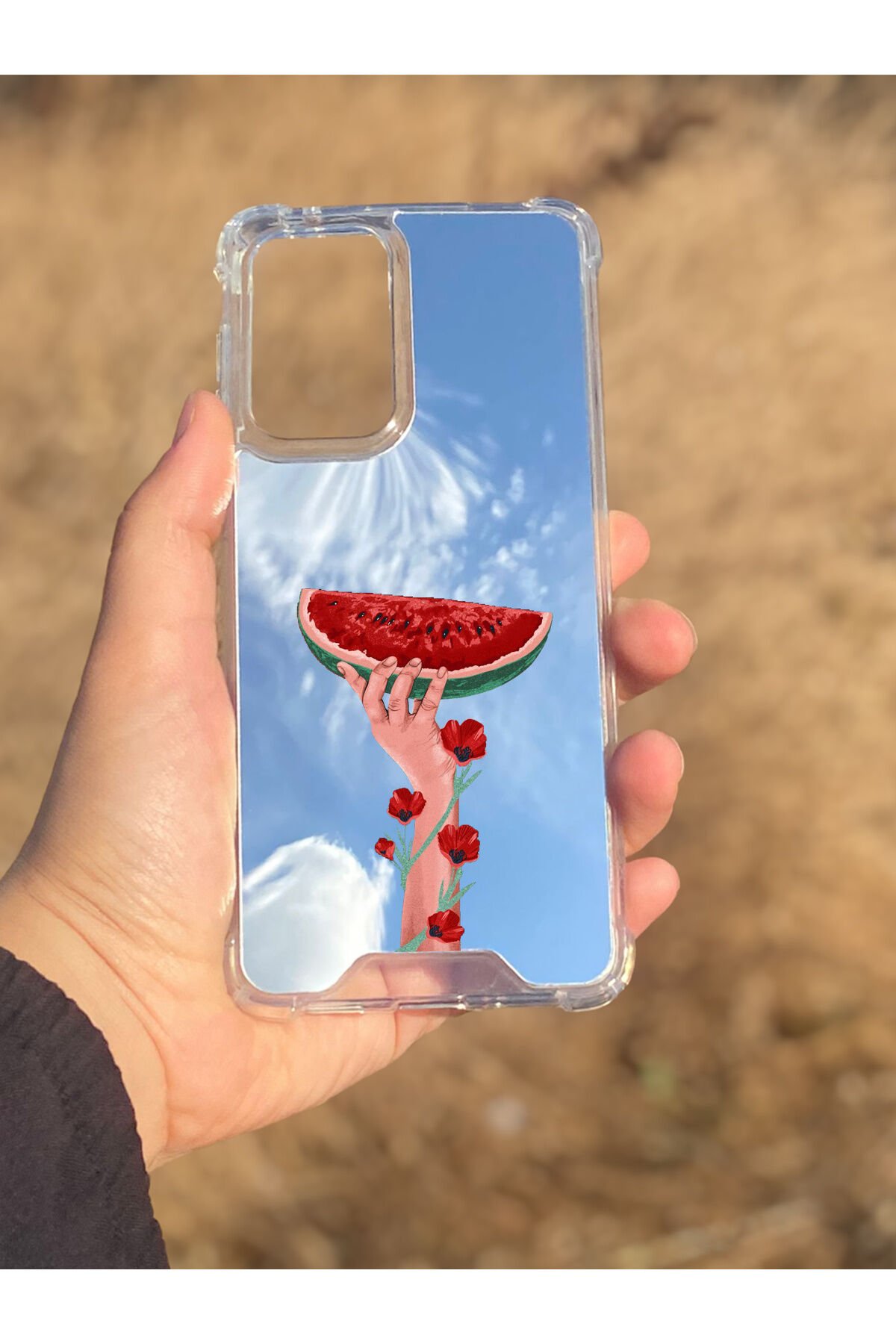 Samsung Galaxy A33 Uyumlu Aynalı Palestine Desenli Darbe Kamera Korumalı Silikon Telefon Kılıfı