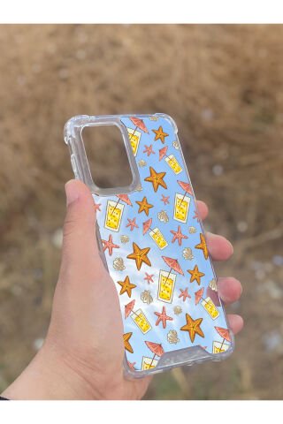 Samsung Galaxy A33 Uyumlu Aynalı Limonata Desenli Darbe Kamera Korumalı Silikon Telefon Kılıfı