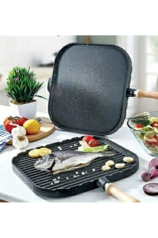 Cookware Çift Taraflı Kare Gözleme Tavası 36 Cm. Royaleks-Zk896