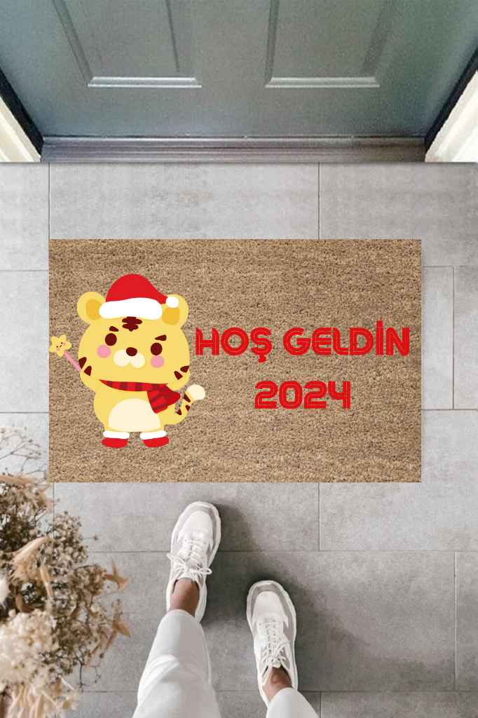 Kapı Önü Paspası Yeni Yıl Konsepti Dijital Baskı PY-175111115