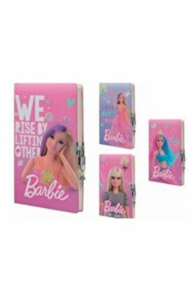 Gıpta Barbie 14x20 96 Yaprak Kilitli İp Dikişli Sert Kapaklı Hatıra Defteri