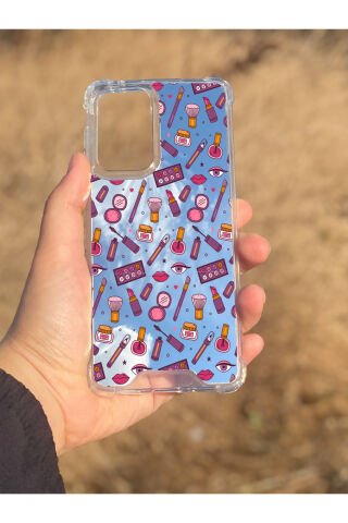 Samsung Galaxy A33 Uyumlu Aynalı Makyaj Desenli Darbe Kamera Korumalı Silikon Telefon Kılıfı