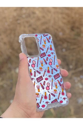 Samsung Galaxy A33 Uyumlu Aynalı Makyaj Desenli Darbe Kamera Korumalı Silikon Telefon Kılıfı