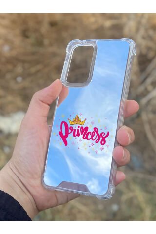 Samsung Galaxy A33 Uyumlu Aynalı Prenses Desenli Darbe Kamera Korumalı Silikon Telefon Kılıfı