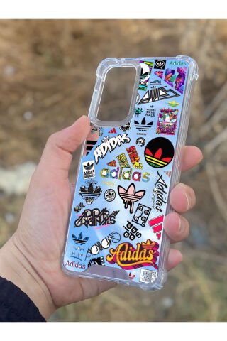 Samsung Galaxy A33 Uyumlu Aynalı Renkli Desenli Darbe Kamera Korumalı Silikon Telefon Kılıfı